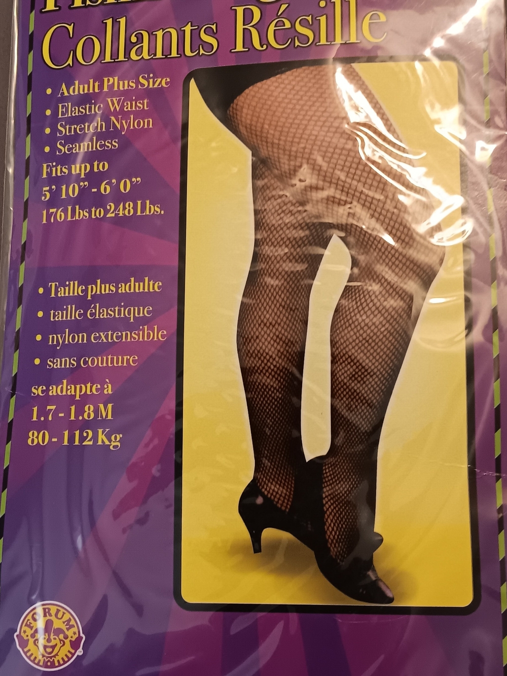 Plus Size Fishnet Tights - Black Fishnet Pantyhose